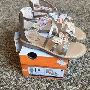 Size 10 toddler BNWT butler fly sandals
